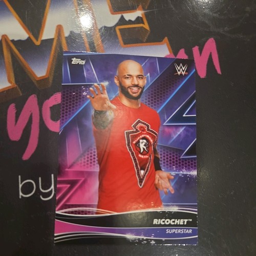 Topps wwf wwe ricochet - wwe,